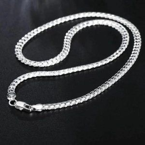 “18” NEW 925 STERLING SILVER SNAKE CHAIN NECKLACE, NICE NECKLACE, CUTE NECKLACE
